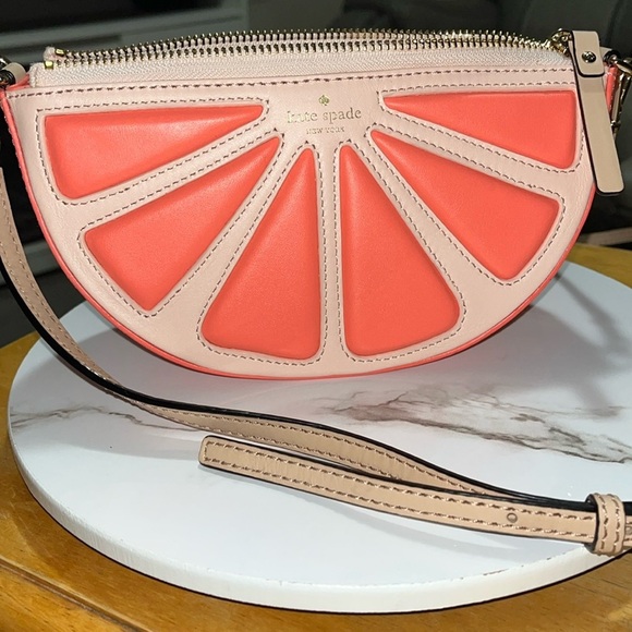 Kate Spade Grapefruit Shoulder/Crossbody “Flights Of Fancy” - Picture 16 of 16